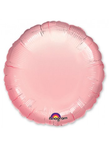 Фольга шар Круг 18"/46 см металлик розовый Anagram