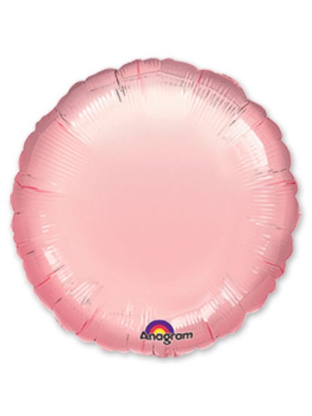 Фольга шар Круг 18"/46 см металлик розовый Anagram