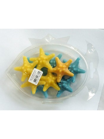 Морские звезды-4 парафиновые декоративные набор 10 шт