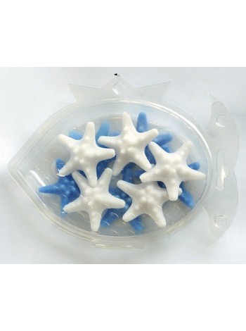 Морские звезды-1 парафиновые декоративные набор 10 шт