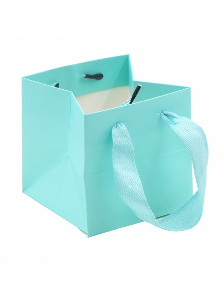 Пакет ламинированный 10 х10 х10 см цвет бирюзовый HS-6-21