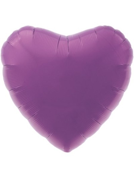 Фольга шар Сердце 18"/46 см металлик Purple Agura