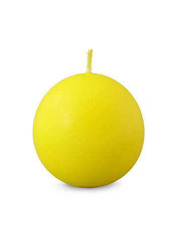 Свеча шар 5,5 см цвет желтый