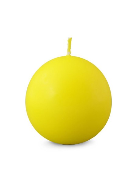 Свеча шар 5,5 см цвет желтый