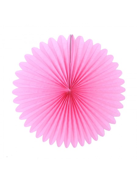 Фант подвеска бумажная 25 см цвет розовый