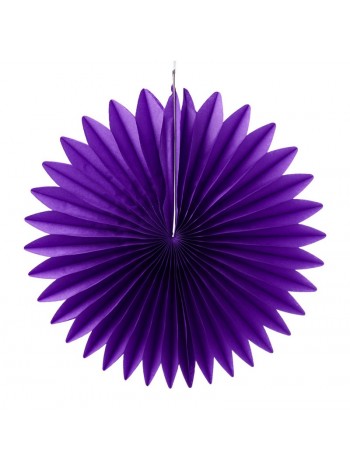 Фант подвеска бумажная 25 см цвет фиолетовый