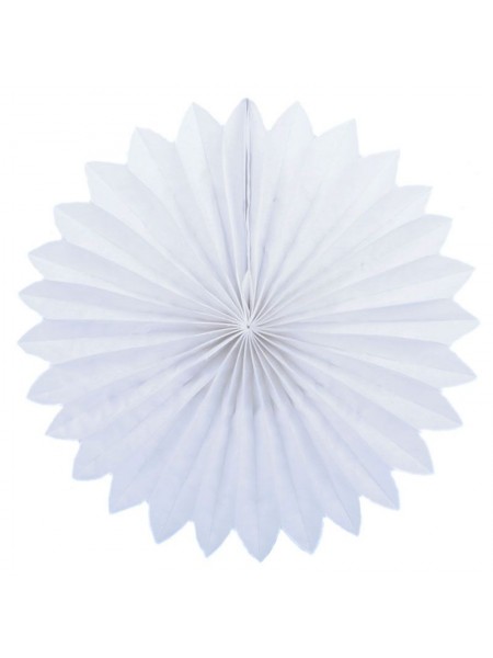 Фант подвеска бумажная 25 см цвет белый