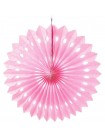 Фант подвеска бумажная 25 см цвет светло-розовый