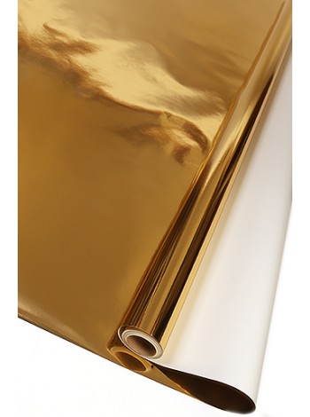 Бумага капелла 100 см х10 м 31/001-75 металл-блестящая золотая