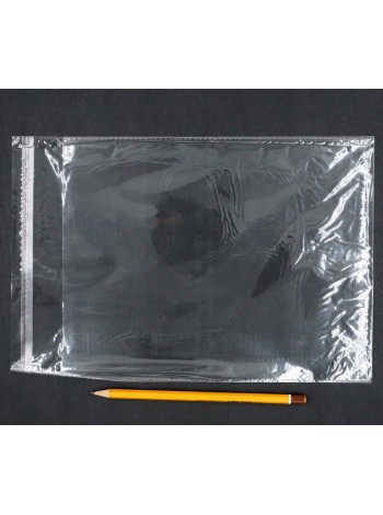 Пакет прозрачный 20 х30 (34) см со скотчем 1/200 шт HS-49-4