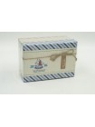 Коробка картон 10,5 х14 х10 см набор 3 шт Морская  91311-9