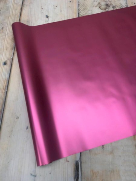 Пленка 58 х10 м цвет розовый металлизированная 53 мкр