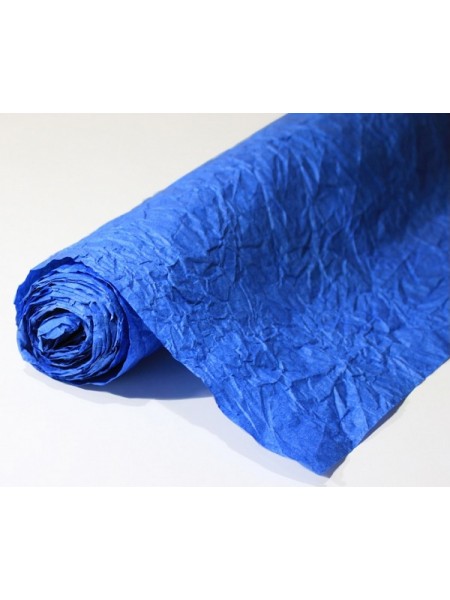 Бумага эколюкс 70-75 см х5 м однотонная синяя арт RP/6
