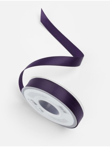 Лента атлас 2 см х23 м 2-х сторонняя цвет фиолетовый №476