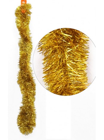 Мишура 2 м х 8,5 см цвет золотой HS-42-4