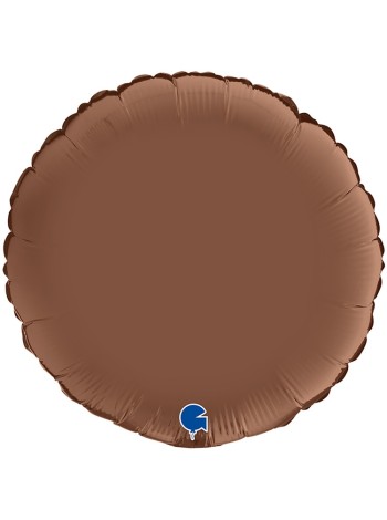 Фольга шар Круг 18"/46 см Сатин Chocolate Grabo Италия