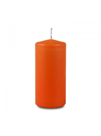 Свеча пеньковая 4 х9 см цвет оранжевый