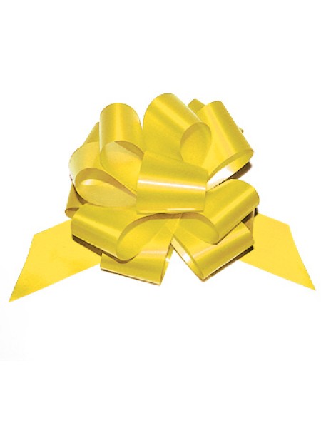 Бант шар 501/01-30 однотонный желтый 50 мм 50А