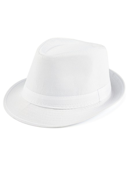 Шляпа мафиози полиэстер цвет белый