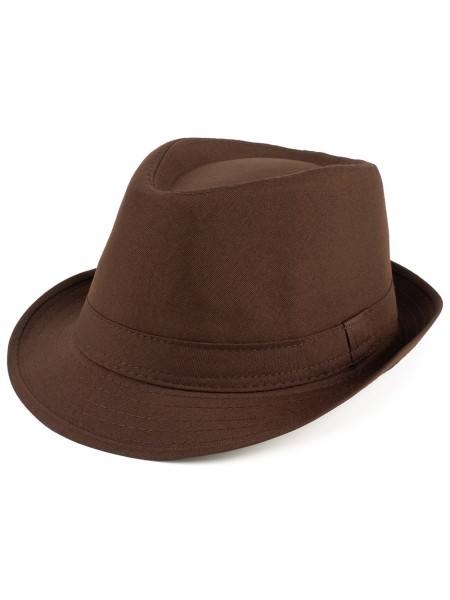 Шляпа мафиози полиэстер цвет коричневый