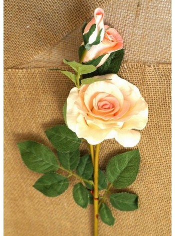Роза 3 цветка 70 см цвет розовый