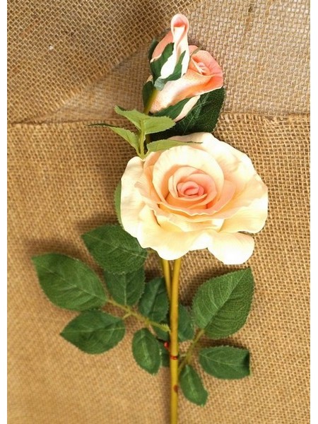 Роза 3 цветка 70 см цвет розовый