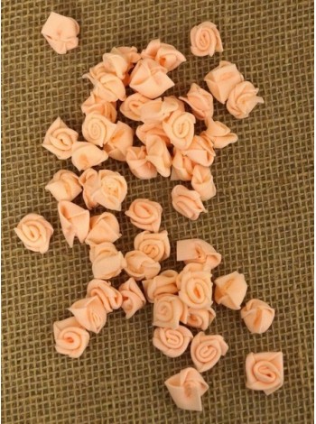 Роза 1,5 см фоамиран (90-100 шт в упаковке) персик