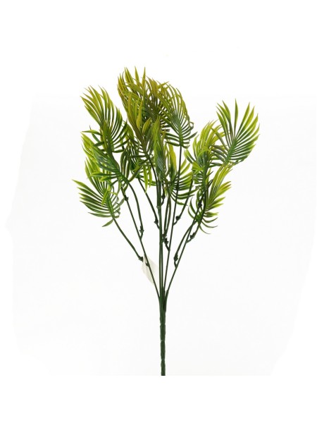 Пальма ветка 40 см цвет зеленый/оранжевый  HS-10-5
