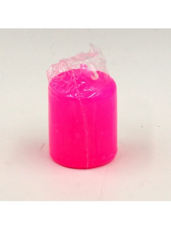 Свеча пеньковая 4 х5 см цвет розовый
