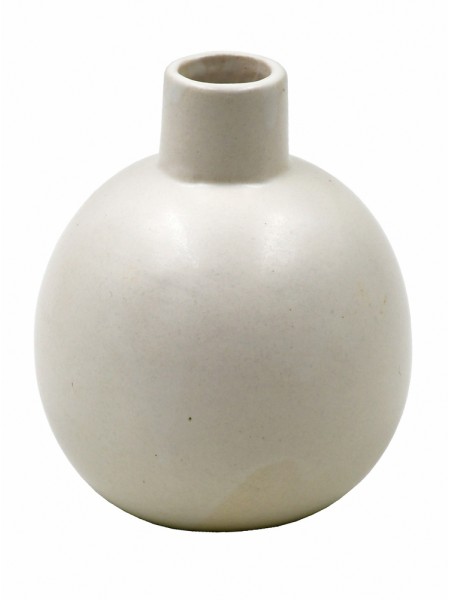 Ваза керамика 12,5 х10 см цвет слоновая кость HS-34-20