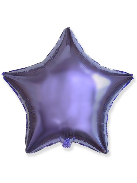 Фольга шар Звезда 32"/ 81 см металлик фиолетовый/ violet 1шт Испания Flexmetal