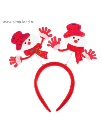 Ободок Снеговик