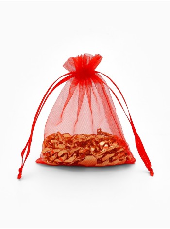Мешочек органза 9 х12 см цвет красный
