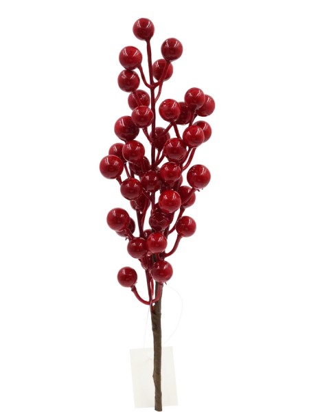 Веточка с красными ягодами 28 см HS-2-4