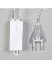 Электрогирлянда нить 3 м ROSA Лампочки капля IP20 Н.C.LED-80-12V 8 режимов цвет т/белый
