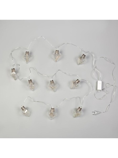 Электрогирлянда нить 3 м ROSA Лампочки шишки IP20 Н.C.LED-80-12V 8 режимов цвет т/белый