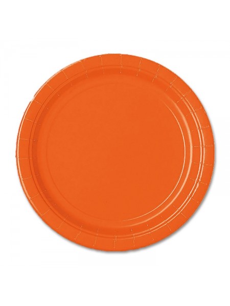 Тарелка бумага 8 шт 17 см Orange Peel