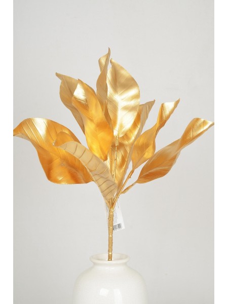 Ветка декоративная 40 см золото