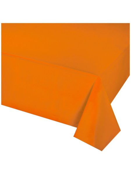 Скатерть 140 х275 см цвет оранжевый полиэтилен