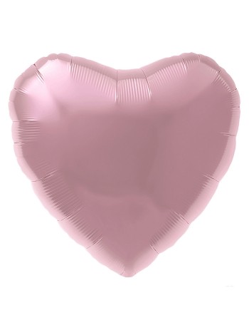 Фольга шар Сердце 30"/76 см цвет пастель Розовый Фламинго Agura Россия