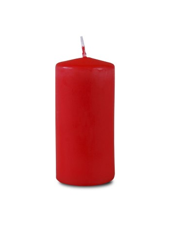 Свеча пеньковая 6 х12,5 см цвет красный