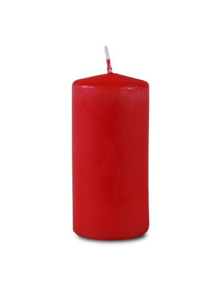 Свеча пеньковая 6 х12,5 см цвет красный