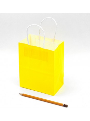 Пакет крафт 13 х16,5 х8 см цвет желтый HS-42-1, HS-2-1
