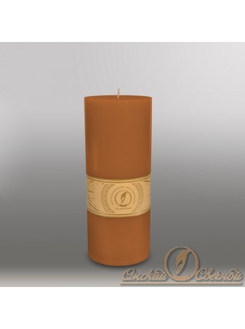 Свеча цилиндр d10 х25,5 см цвет коричневый