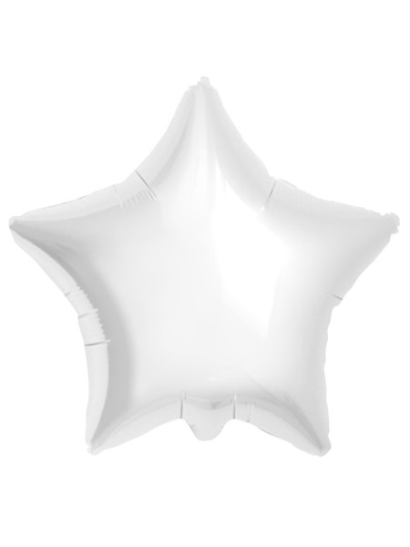 Фольга шар Звезда 18"/46 см Пастель White Aqura Россия