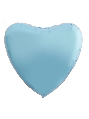 Фольга шар Сердце 18"/46 см Пастель Cool Blue Aqura Россия