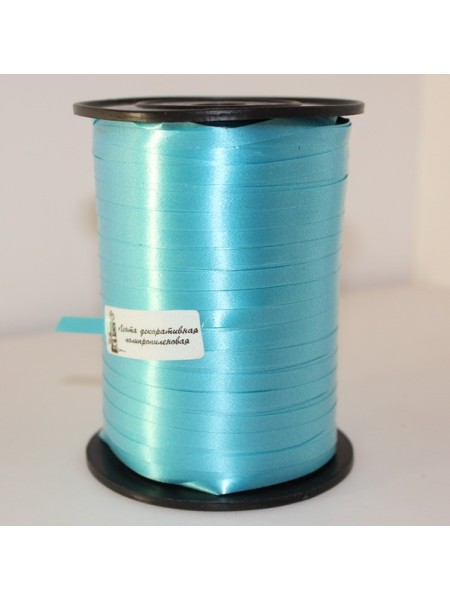 Лента полипропилен 0,5 см х500 м цвет голубой
