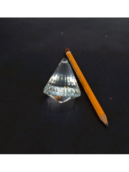Подвеска кристалл Юла большая 4 х 5 см цвет прозрачный HS-17-18