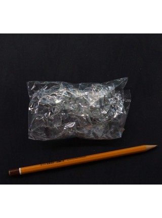Бусы кристалл 1,2 х 100 см квадрат прозрачный HS17-2