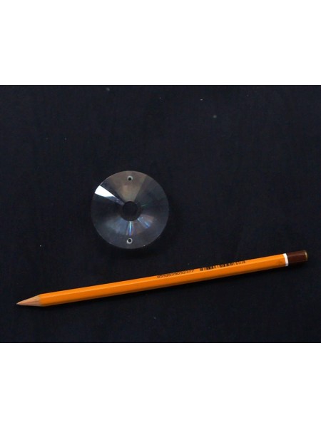 Звено кристалл Диск d=4,5 см цвет прозрачнный HS-17-16